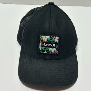 Hurley Black Cap with Vibrant Logo